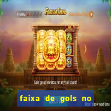 faixa de gols no jogo 2-3 o que significa